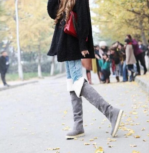 2020 new faux suede autumn and winter snow boots over the knee flat with thigh high boots slimming cotton size zh1001451, Black
2020 new faux suede autumn and winter snow boots over the knee flat with thigh high boots slimming cotton size zh1001451, Black
