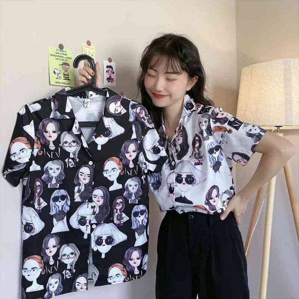 korea style women blouses summer fashion sweet girls cartoon printing blouse short sleeve blusas mujer, White
korea style women blouses summer fashion sweet girls cartoon printing blouse short sleeve blusas mujer, White