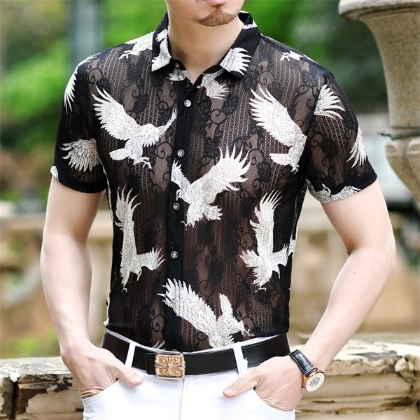 embroidery summer designer short sleeve slim fit mannen kleding transparent men velvet shirt club c1212, White;black
embroidery summer designer short sleeve slim fit mannen kleding transparent men velvet shirt club c1212, White;black