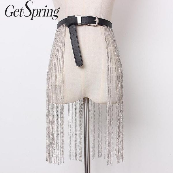 belts getspring women belt tassel chain fashion all match pu leather ladies metal waistband, Black;brown
belts getspring women belt tassel chain fashion all match pu leather ladies metal waistband, Black;brown