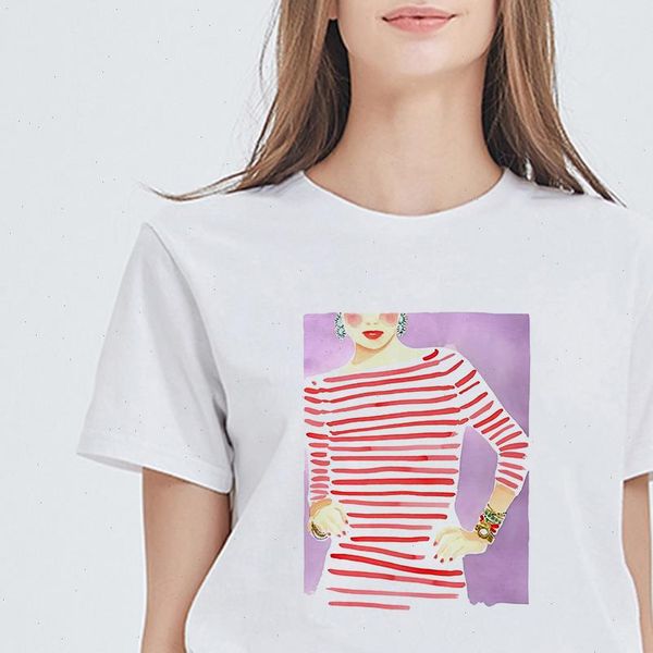 pretty hipster casual plus size t shirt women vintage aesthetic modern girl art print female t shirt, White
pretty hipster casual plus size t shirt women vintage aesthetic modern girl art print female t shirt, White