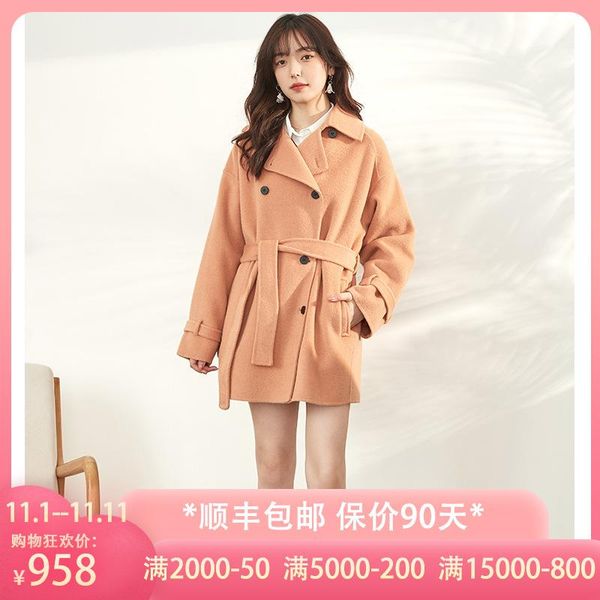 women's wool & blends women double sided pink raccoon short cashmere overcoats winter woolen jackets high end long handmade outwear plu, Black
women's wool & blends women double sided pink raccoon short cashmere overcoats winter woolen jackets high end long handmade outwear plu, Black