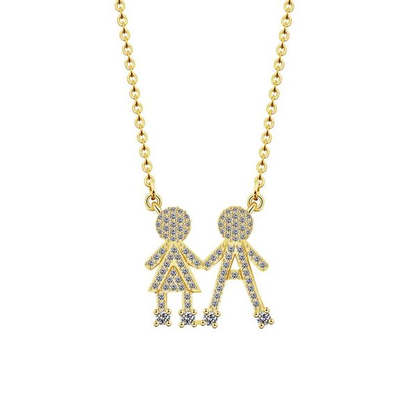 gold color cubic zirconia boy girl twins children kids pendant necklaces stainless steel chain long necklace for women jewelry, Silver
gold color cubic zirconia boy girl twins children kids pendant necklaces stainless steel chain long necklace for women jewelry, Silver