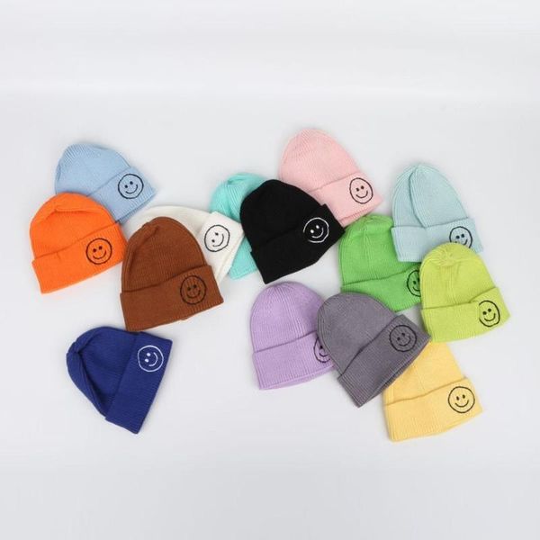 2020 winter embroidery children knitted hats cartoon smile girls boys autumn winter warm beanies caps
2020 winter embroidery children knitted hats cartoon smile girls boys autumn winter warm beanies caps