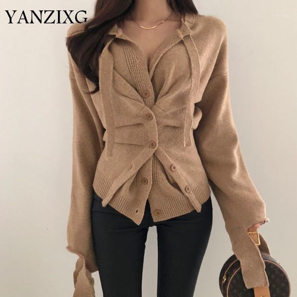 autumn new women sweaters coats korean style wild 2019 ladies sweaters irregular single-breasted knit female l0811, White
autumn new women sweaters coats korean style wild 2019 ladies sweaters irregular single-breasted knit female l0811, White
