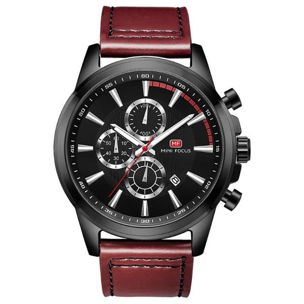 casual sport watches for men black brand luxury leather wrist watch man clock fashion chronograph wristwatch, Slivery;brown
casual sport watches for men black brand luxury leather wrist watch man clock fashion chronograph wristwatch, Slivery;brown