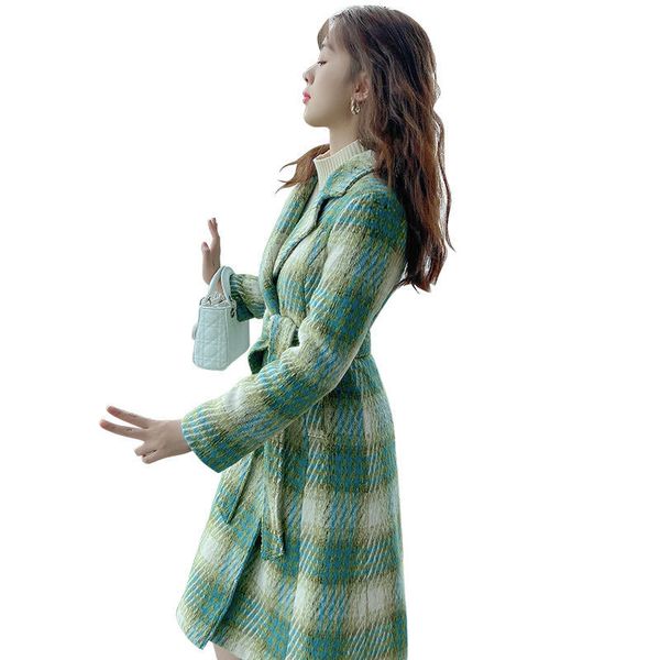 female temperament plaid fashionable autumn new wool coat mid-length casual outerwear r837 2wsj, Black
female temperament plaid fashionable autumn new wool coat mid-length casual outerwear r837 2wsj, Black