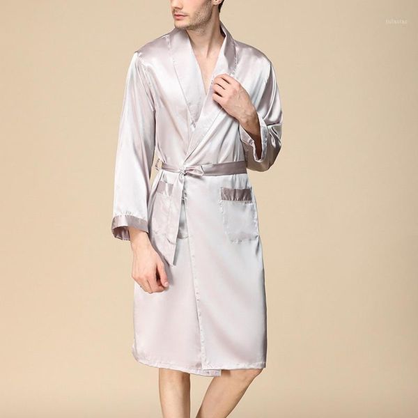 men 2019 spring faux silk satin sleeping robe spring sleep gown new men bathrobe homewear nightwear pajamas plus size 5xl1, Black;brown
men 2019 spring faux silk satin sleeping robe spring sleep gown new men bathrobe homewear nightwear pajamas plus size 5xl1, Black;brown