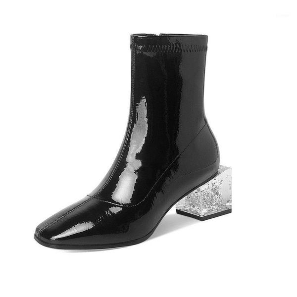 2020 new winter autumn ankle women boots square heel zipper women boots genuine leather motorcycle lady ladies shoes1, Black
2020 new winter autumn ankle women boots square heel zipper women boots genuine leather motorcycle lady ladies shoes1, Black