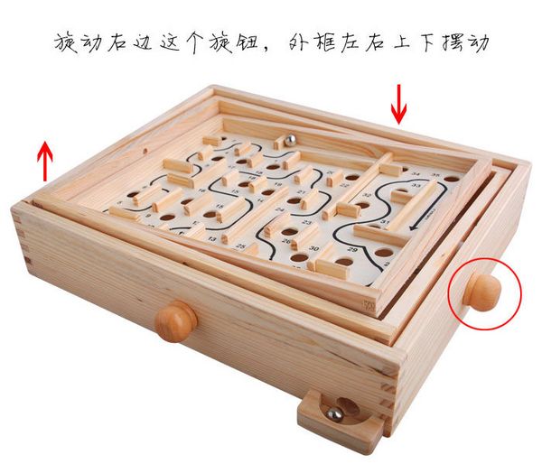 2020 style board game table games maze game leisure children's educational toys wooden table maze game gift