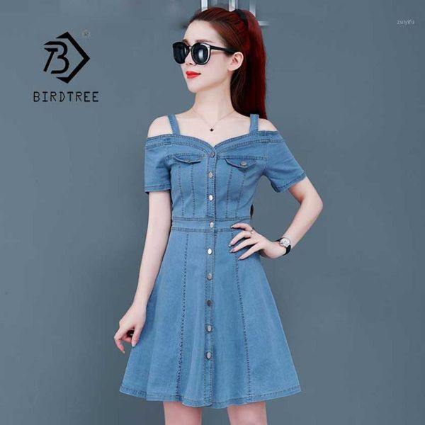 2019 women sling denim slim dresses strapless shoulder fashion button single-breasted jeans vestido casual d95803z1, Black;gray
2019 women sling denim slim dresses strapless shoulder fashion button single-breasted jeans vestido casual d95803z1, Black;gray