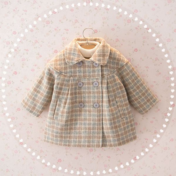 baby girl woolen jacket plaid long double breasted warm infant toddle lapel tweed coat spring autumn winter baby outwear clothes lj201128, Blue;gray
baby girl woolen jacket plaid long double breasted warm infant toddle lapel tweed coat spring autumn winter baby outwear clothes lj201128, Blue;gray