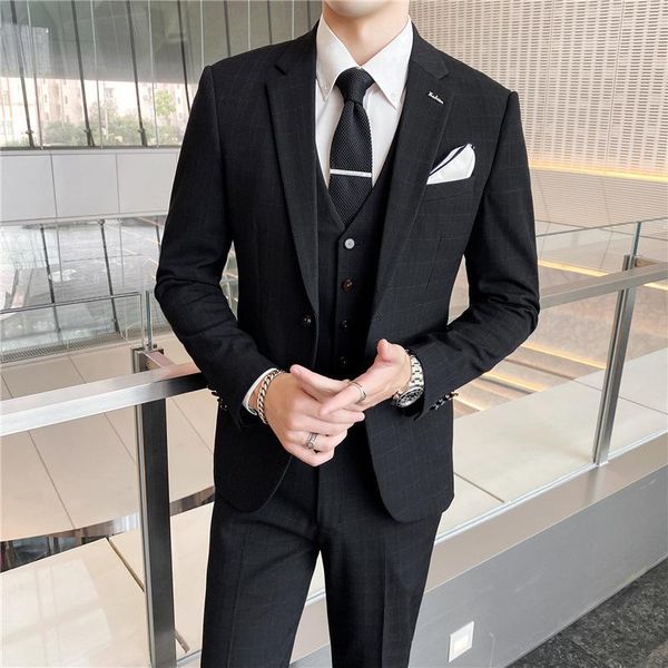 men's suits & blazers the during spring and autumn 2021 han edition cultivate morality professional groom marry man, White;black
men's suits & blazers the during spring and autumn 2021 han edition cultivate morality professional groom marry man, White;black