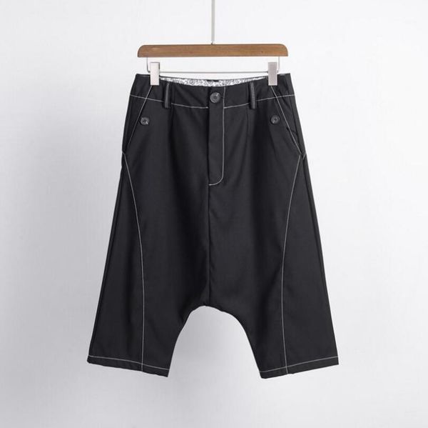 2020 men clothing gd hair stylist fashion leisure low crotch cross trousers harem pants plus size singer costumes1, Black
2020 men clothing gd hair stylist fashion leisure low crotch cross trousers harem pants plus size singer costumes1, Black