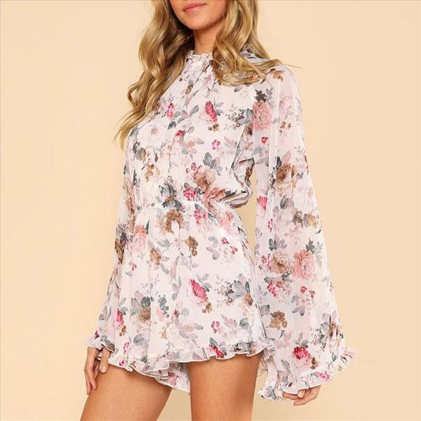 summer bodysuit women romper holiday long sleeve chiffon printed high waisted summer beach jumpsuit b40 drop shipping, Black;white
summer bodysuit women romper holiday long sleeve chiffon printed high waisted summer beach jumpsuit b40 drop shipping, Black;white