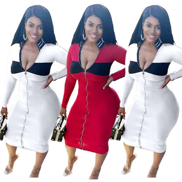 dresses solid color zipper panelled long sleeve dress fashion casual female clothing plus size womens, Black;gray
dresses solid color zipper panelled long sleeve dress fashion casual female clothing plus size womens, Black;gray