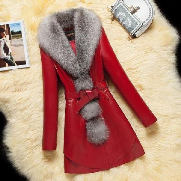 women's fur & faux 2021 winter plush padded coat women lady warm outwear jacket overcoat feminine leather slim daigelo, Black
women's fur & faux 2021 winter plush padded coat women lady warm outwear jacket overcoat feminine leather slim daigelo, Black