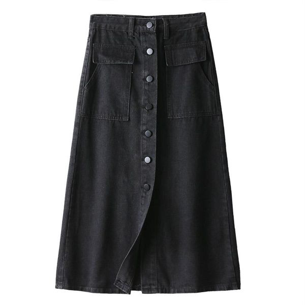 lauri laki new black long skirts women vintage plus size high waist a-line denim skirts jeans femme 2020 chic streetwear
lauri laki new black long skirts women vintage plus size high waist a-line denim skirts jeans femme 2020 chic streetwear