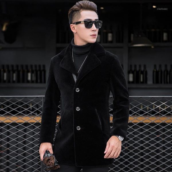 sheep shearer's half length coat winter coat thick and thin double-sided real wool men's leather jacket1, Black
sheep shearer's half length coat winter coat thick and thin double-sided real wool men's leather jacket1, Black