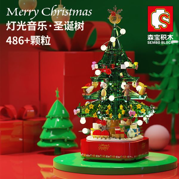 senbao building block 601097 rotating tree christmas house puzzle assembly day children's toy gift
senbao building block 601097 rotating tree christmas house puzzle assembly day children's toy gift