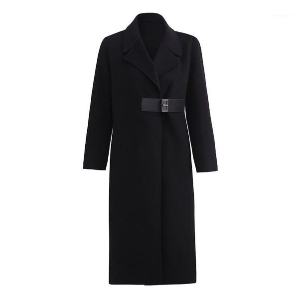 wool double sided woolen coat women 2020 autumn and winter new style temperament lapel long solid color woolen coat female c1871, Black
wool double sided woolen coat women 2020 autumn and winter new style temperament lapel long solid color woolen coat female c1871, Black
