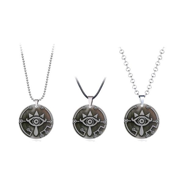 New Game The Legend of Zelda Necklace Sheikah Eye Pendant Metal Alloy Male Christmas Gift Jewelry Trinket Choker Collar, Silver
New Game The Legend of Zelda Necklace Sheikah Eye Pendant Metal Alloy Male Christmas Gift Jewelry Trinket Choker Collar, Silver