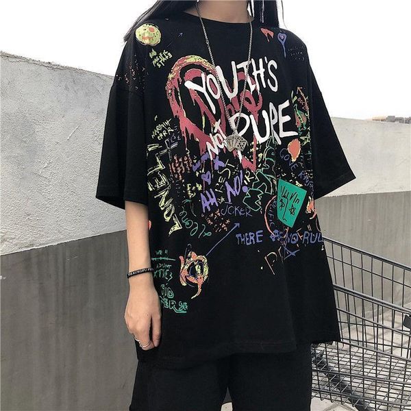 graffiti shirt women ins korean t shirt summer graphic t shirts harajuku tshirt plus size couple clothes s-2xl, White
graffiti shirt women ins korean t shirt summer graphic t shirts harajuku tshirt plus size couple clothes s-2xl, White