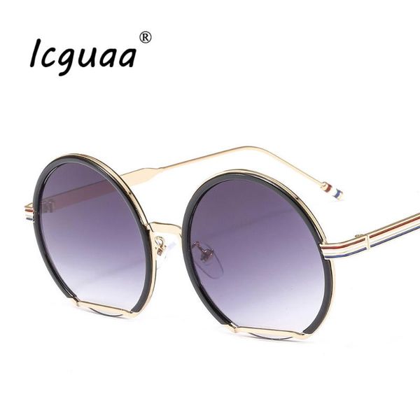 sunglasses vintage round oversized lens mirror women brand designer metal frame lady sun glasses cool retro, White;black
sunglasses vintage round oversized lens mirror women brand designer metal frame lady sun glasses cool retro, White;black