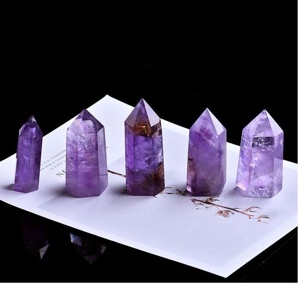 1pc natural amethyst crystal point mineral ornament healing wand home decoration study room decoration diy gifts jllzgv, Black
1pc natural amethyst crystal point mineral ornament healing wand home decoration study room decoration diy gifts jllzgv, Black