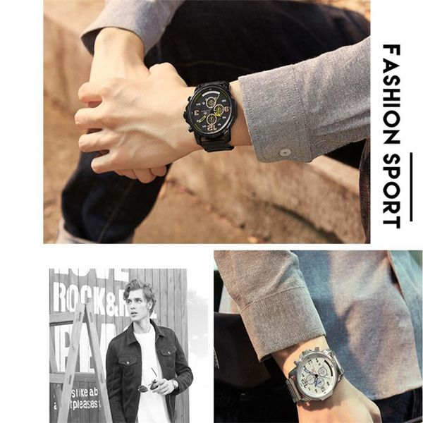 speial time 2020 design luxury watch men stainless steel date wristwatch fashion business mens watches relogio masculino, Slivery;brown
speial time 2020 design luxury watch men stainless steel date wristwatch fashion business mens watches relogio masculino, Slivery;brown