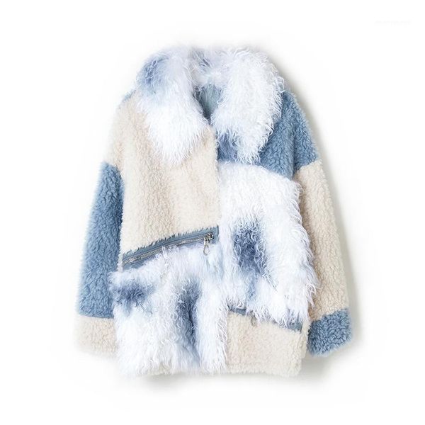 real fur coat female wool jacket autumn winter coat women clothes 2019 korean sheep shearling fur suede lining zt50551, Black
real fur coat female wool jacket autumn winter coat women clothes 2019 korean sheep shearling fur suede lining zt50551, Black