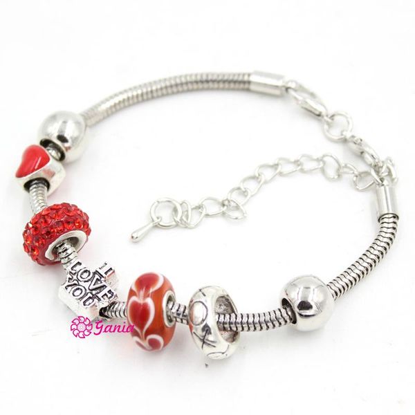 charm bracelets 10pcs/lot wholesale diy bracelet heart lampwork murano glass bead i love you xoxo for valentine gift jewelry, Golden;silver
charm bracelets 10pcs/lot wholesale diy bracelet heart lampwork murano glass bead i love you xoxo for valentine gift jewelry, Golden;silver