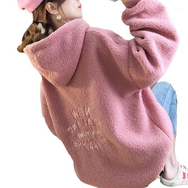 velvet loose alphabet embroidery solid color girl pullover fall winter lazy wind lamb velvet ladies hoodie thickening plus1, Black
velvet loose alphabet embroidery solid color girl pullover fall winter lazy wind lamb velvet ladies hoodie thickening plus1, Black