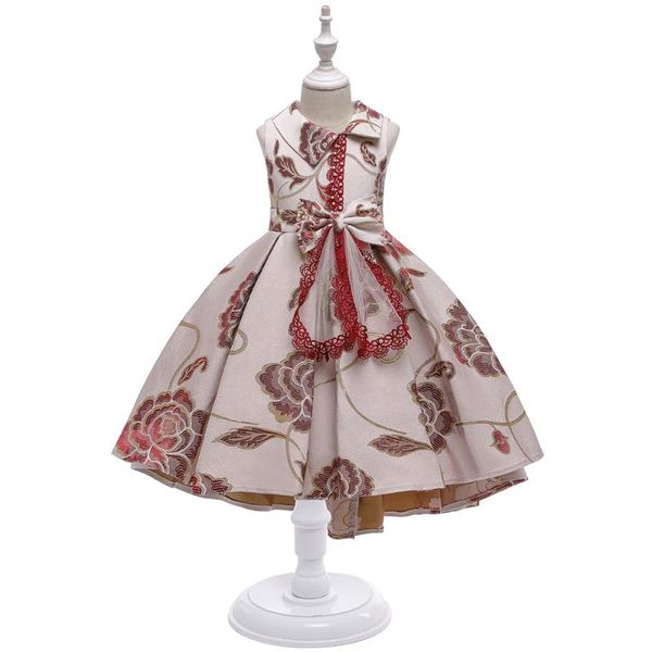 girl's dresses yoliyolei fashion girls printed dress with bow ball gown flowers kids wedding evening princess for children clothing, Red;yellow
girl's dresses yoliyolei fashion girls printed dress with bow ball gown flowers kids wedding evening princess for children clothing, Red;yellow