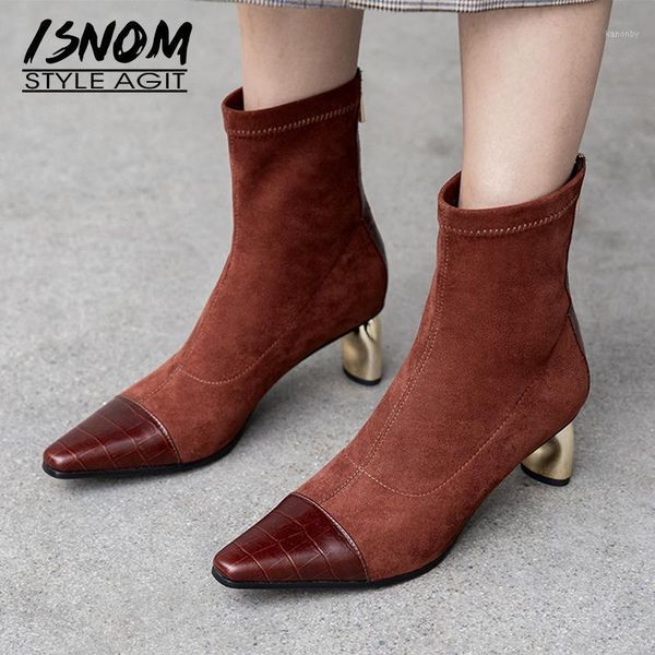 boots isnom emboss cow leather ankle women strange style high heels boot square toe shoes female fashion party ladies 20211, Black
boots isnom emboss cow leather ankle women strange style high heels boot square toe shoes female fashion party ladies 20211, Black