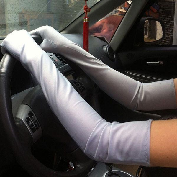 5 colors 1 pair chic lady womens party fancy opera prom long satin stretch gloves, Blue;gray
5 colors 1 pair chic lady womens party fancy opera prom long satin stretch gloves, Blue;gray
