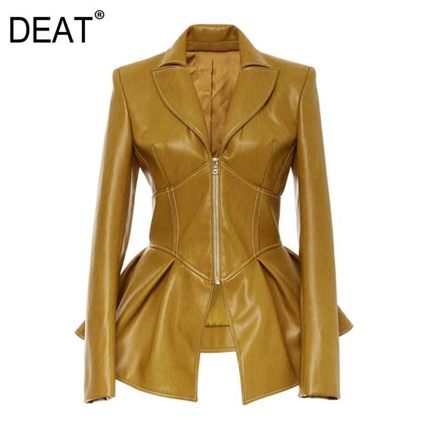 deat 2019 new turn-down collar full sleeves high waist zippers short pu leather jacket autumn and winter coat wj74616 y200101, Black;brown
deat 2019 new turn-down collar full sleeves high waist zippers short pu leather jacket autumn and winter coat wj74616 y200101, Black;brown