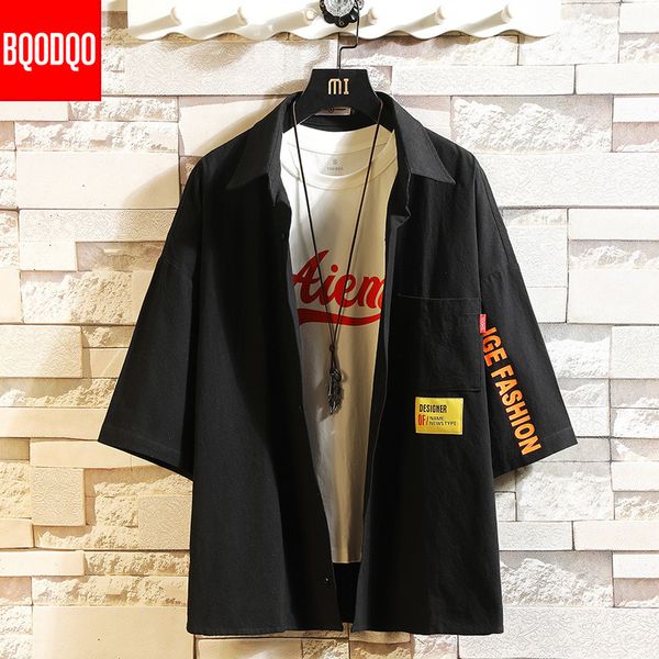 bqodqo white oversized cotton military mens blouses fashion summer casual shirts men loose short sleeve japanese male blouse c1210, White;black
bqodqo white oversized cotton military mens blouses fashion summer casual shirts men loose short sleeve japanese male blouse c1210, White;black