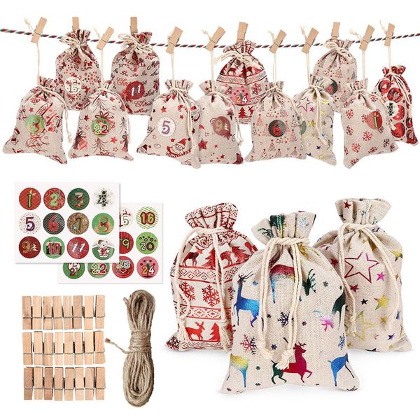 24 days christmas burlap hanging advent calendars candy gift bags sacks diy xmas countdown decorations jk2011xb
24 days christmas burlap hanging advent calendars candy gift bags sacks diy xmas countdown decorations jk2011xb