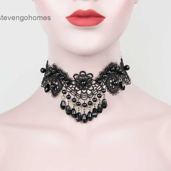 lace chain women's black wind crystal necklace collarbone fashion accessories y547, Silver
lace chain women's black wind crystal necklace collarbone fashion accessories y547, Silver