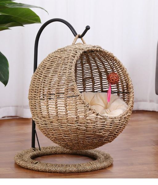 cat beds & furniture rattan circular seaweed cat's nest hammock hanging cage pet house bed swing accessories supplies1
cat beds & furniture rattan circular seaweed cat's nest hammock hanging cage pet house bed swing accessories supplies1