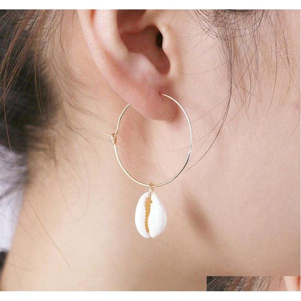 shell circle earrings for women korean/small/gold earrings female 2018 hanging hoop earing fashion jewelry nsnsd, Silver
shell circle earrings for women korean/small/gold earrings female 2018 hanging hoop earing fashion jewelry nsnsd, Silver