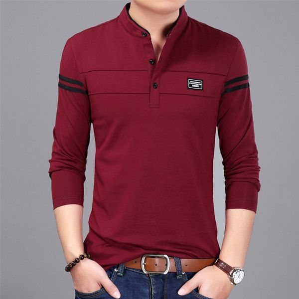 liseaven men t shirt man long sleeve tshirt men's clothing mandarin collar t-shirts & tees male tshirts 201203, White;black
liseaven men t shirt man long sleeve tshirt men's clothing mandarin collar t-shirts & tees male tshirts 201203, White;black