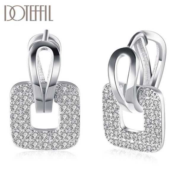 doteffil 925 sterling silver/18k gold square zircon earrings for women jewelry fashion wedding party gift
doteffil 925 sterling silver/18k gold square zircon earrings for women jewelry fashion wedding party gift