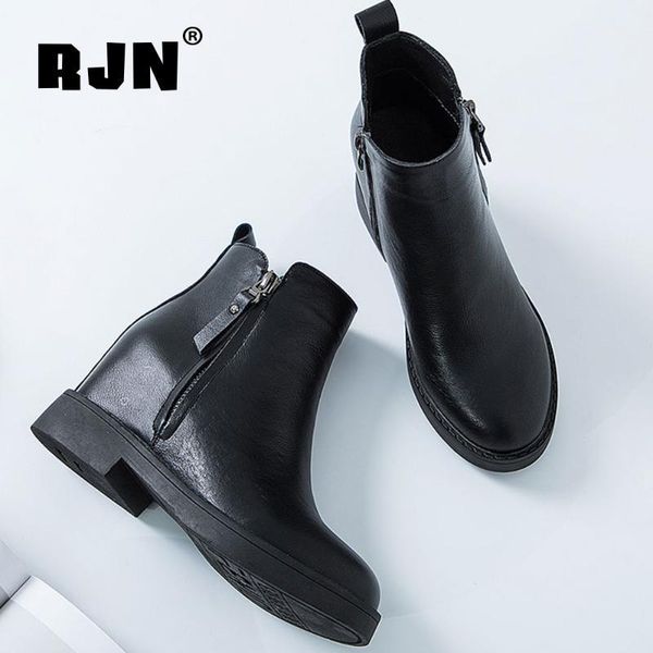 boots rjn height increase women zipper casual antislip square low heel short shoes ro5141, Black
boots rjn height increase women zipper casual antislip square low heel short shoes ro5141, Black