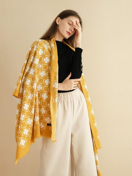 scarves cashmere scarf women floral print elegant intellectual ladies tassel shawl 180x70cm sf1214, Blue;gray 
scarves cashmere scarf women floral print elegant intellectual ladies tassel shawl 180x70cm sf1214, Blue;gray