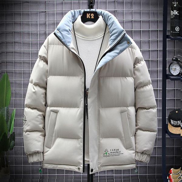men's cotton padded clothes korean version slim student's coat thickened warm and casual cotton padded clothes for men, Black
men's cotton padded clothes korean version slim student's coat thickened warm and casual cotton padded clothes for men, Black