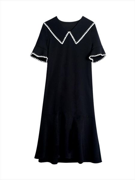 casual dresses plus size 4xl vintage women 2021 summer black ladies vestidos loose sailor collar short sleeve brand street robe, Black;gray
casual dresses plus size 4xl vintage women 2021 summer black ladies vestidos loose sailor collar short sleeve brand street robe, Black;gray