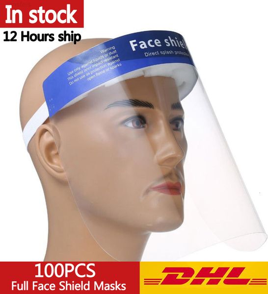 100pcs transparent protective full face shield particulate respirator hat mask saliva transmission masks
100pcs transparent protective full face shield particulate respirator hat mask saliva transmission masks
