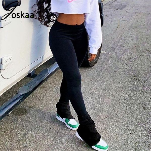 joskaa stacked leggings pants with split joggers sweatpants women streetwear ruched high waist bell bottom long flare pants 201031, Black;white
joskaa stacked leggings pants with split joggers sweatpants women streetwear ruched high waist bell bottom long flare pants 201031, Black;white